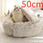 2-in-1 Dog & Cat Bed – Plush Winter Warm Round Pet Bed