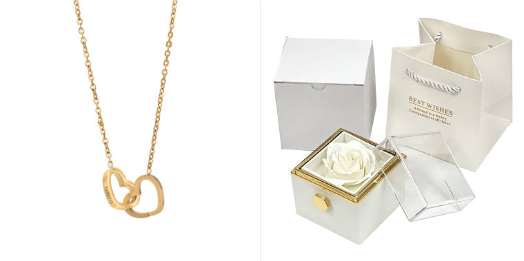 Rotating Rose Soap Gift Box – Jewelry Packaging for Valentine's Day