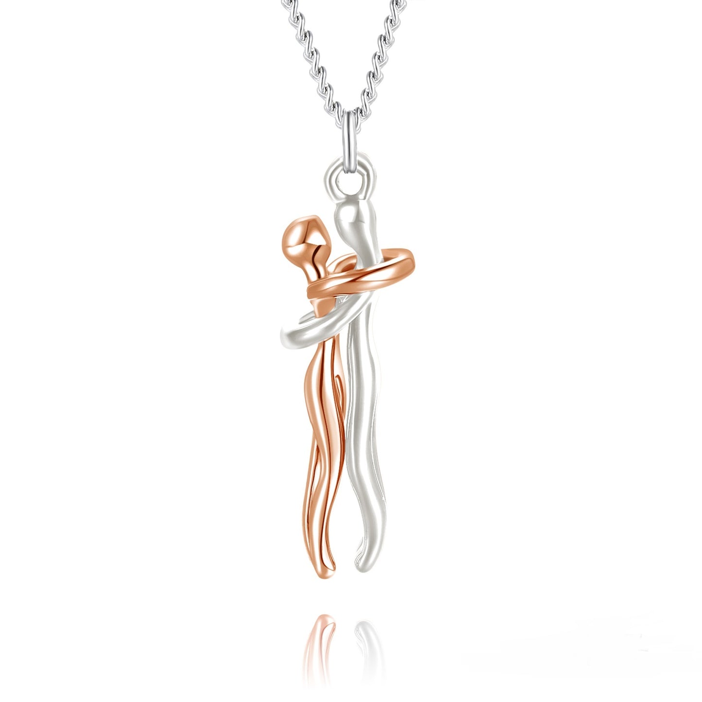 Affectionate Hug Necklace – Couples Anniversary & Valentine's Day Gift