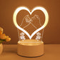 3D Acrylic LED Lamp – USB Night Light for Room Decor & Valentine's Gifts