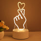 3D Acrylic LED Lamp – USB Night Light for Room Decor & Valentine's Gifts