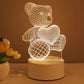 3D Acrylic LED Lamp – USB Night Light for Room Decor & Valentine's Gifts