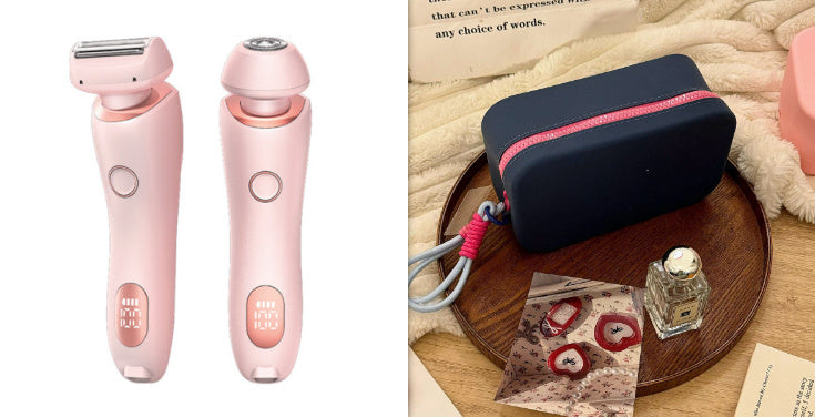 2-in-1 USB Rechargeable Epilator & Trimmer – Body, Face, and Bikini Shaver