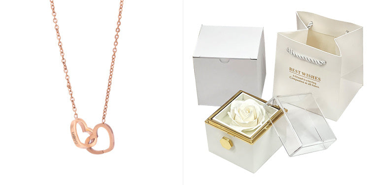 Rotating Rose Soap Gift Box – Jewelry Packaging for Valentine's Day