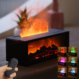 Flame Aromatherapy Diffuser – Colorful Essential Oil & 3D Flame Humidifier