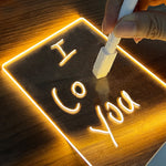 Creative LED Message Board – USB Night Light with Pen for Decoration & Gifts