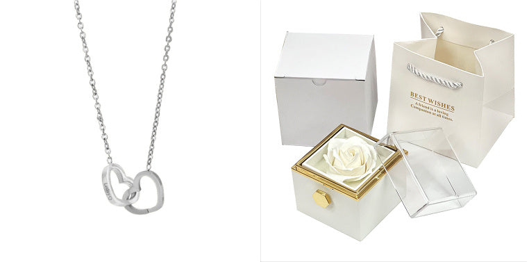 Rotating Rose Soap Gift Box – Jewelry Packaging for Valentine's Day