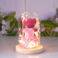 Eternal Rose Gift Box with Teddy Bear & Lights – Valentine's Day Gift